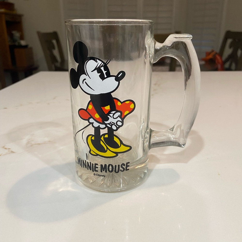 Minnie Mouse Glass Mug - Picture 1 of 7